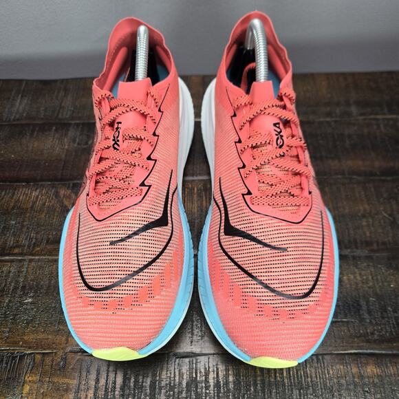 NEW Hoka One One Mach X 2 Mens Size 13D Running Shoe 1155119 GFRT Red Blue White - Picture 2 of 12